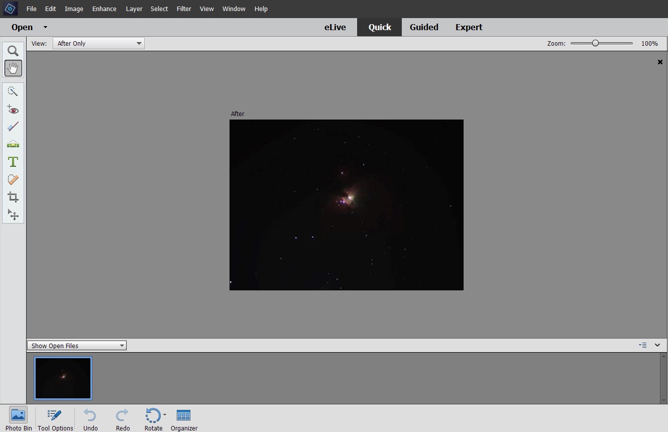Image editing software.
