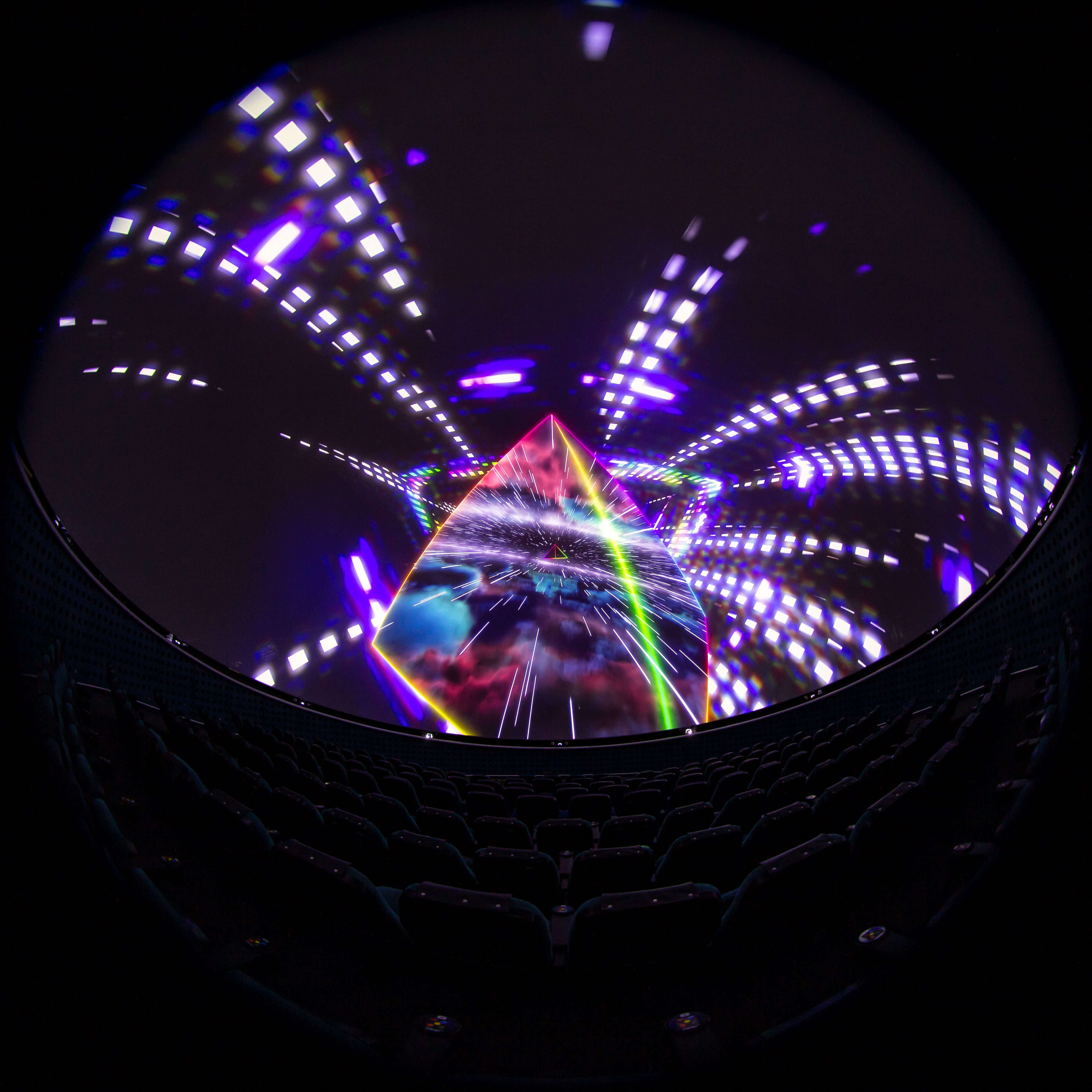 Prism in the Dark Side of the Moon show in the planetarium