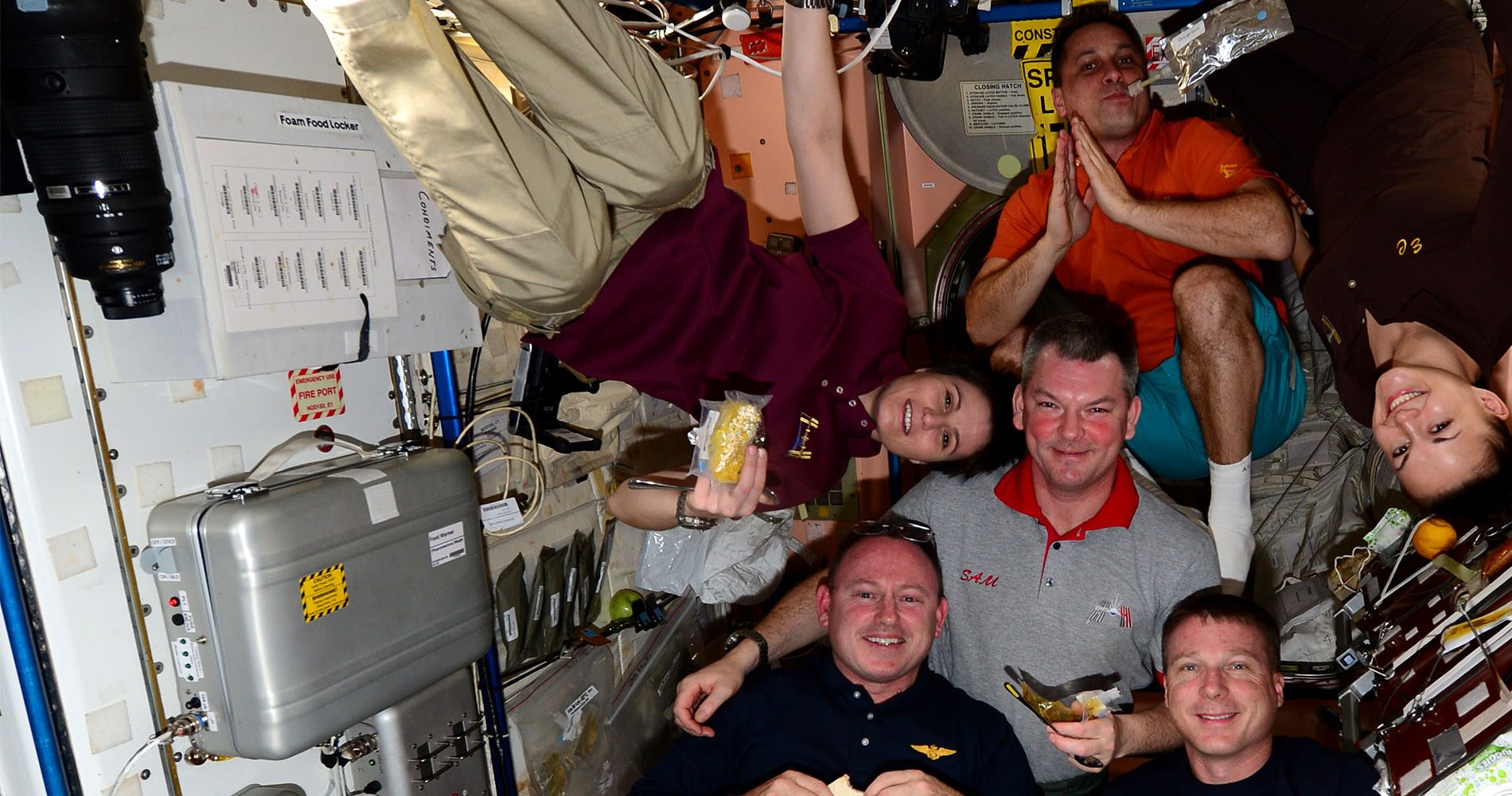 Expedition 42 Astronauts On The ISS In 2014