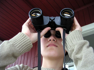 Binoculars.