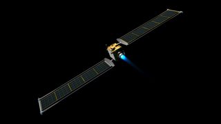 Illustration Of DART Spacecraft. Credit NASA Scaled