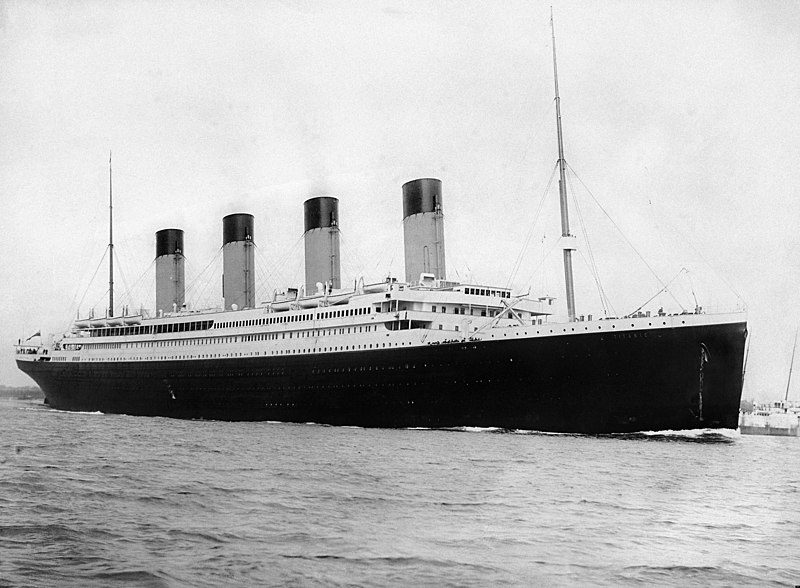 The RMS Titanic, which sank in 1912.