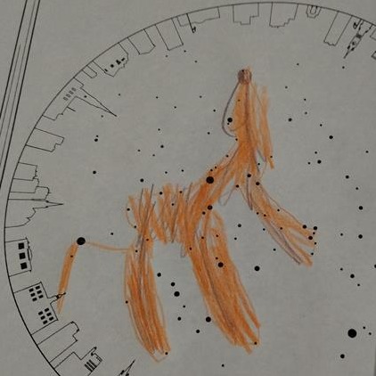 Foxy constellation artwork by Hawwa