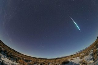 A Quadrantids fireball meteor. 