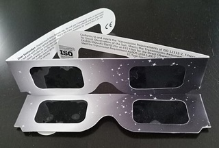 An image of eclipse glasses used to view eclipses.