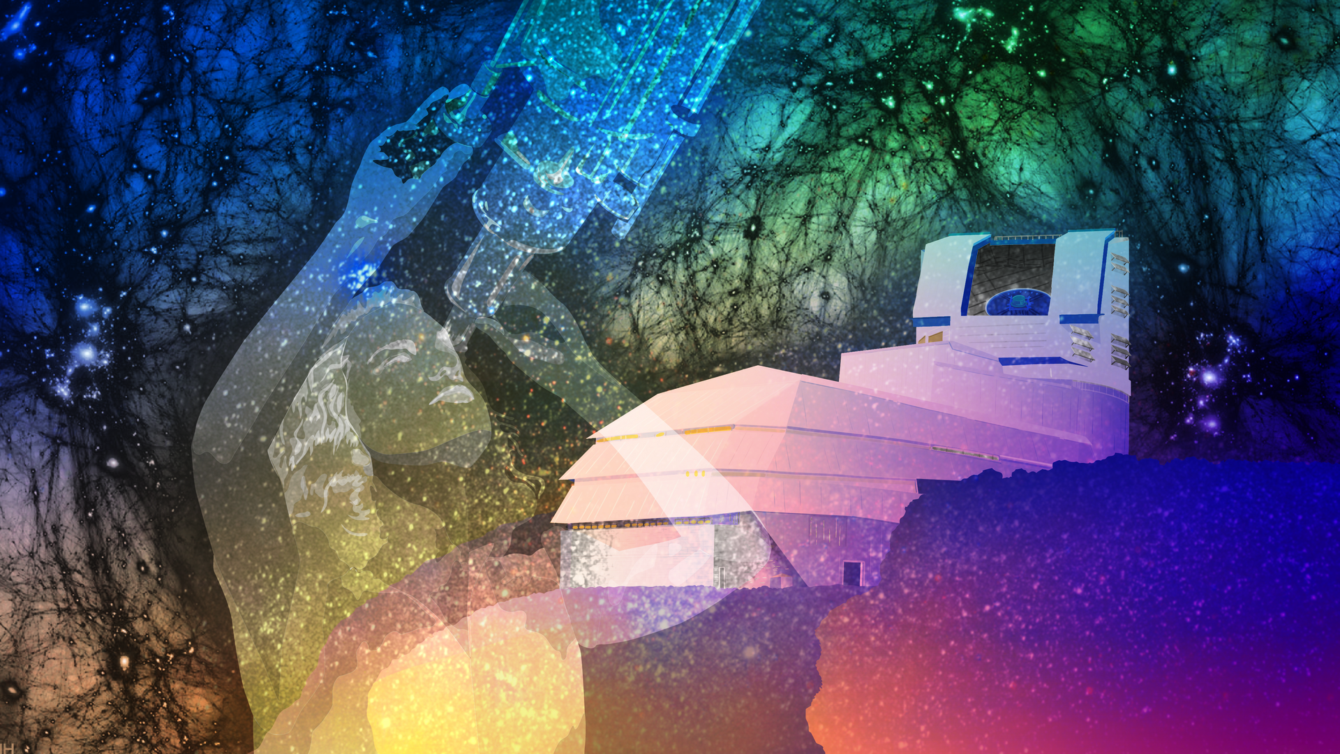 Graphic of the Vera C. Rubin Observatory