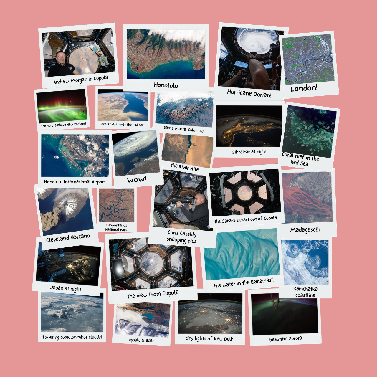 Collage of Earth Obs from ISS