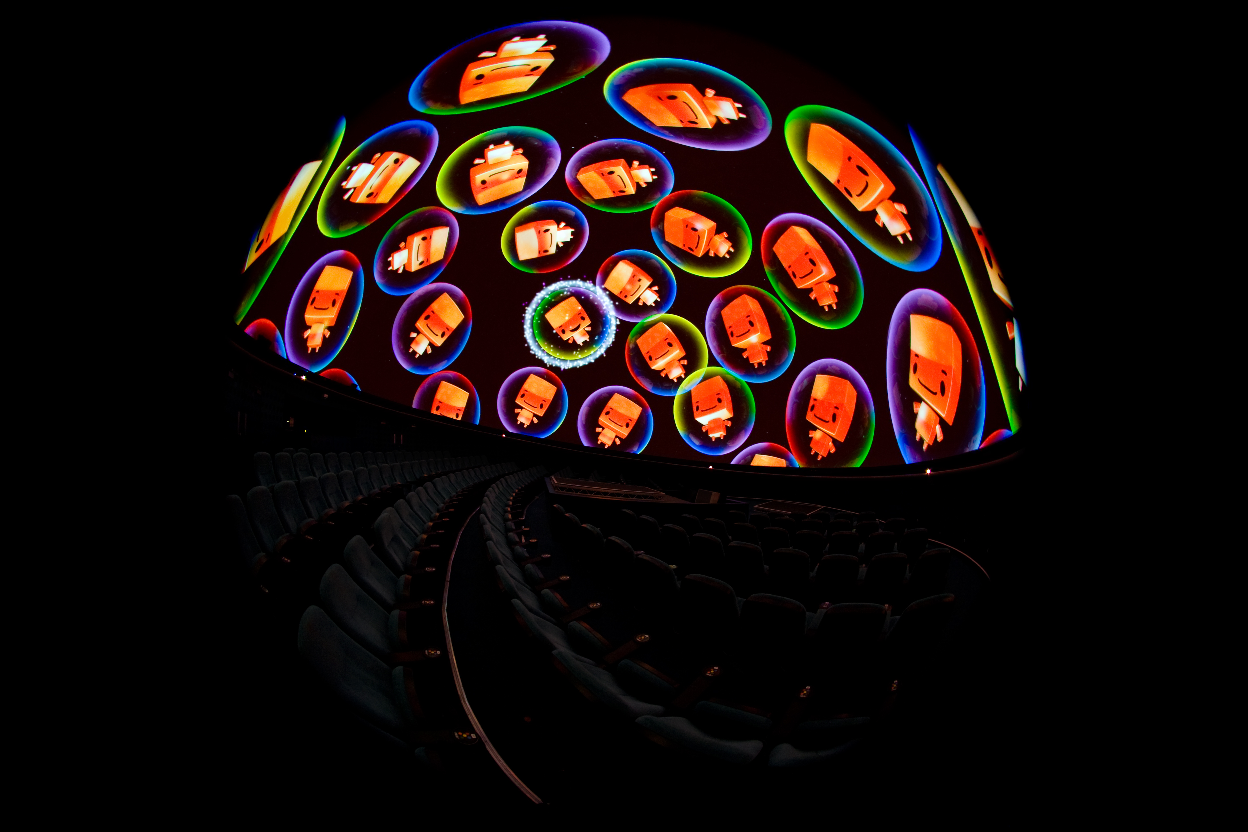 2.0 characters in the Sir Patrick Moore Planetarium