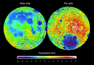 The topography of the Moon