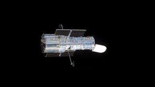 Hubble Space Telescope in space