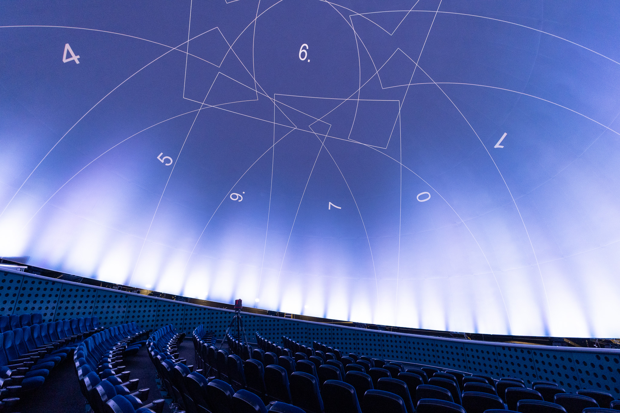 Planetarium Projectors With Numbers