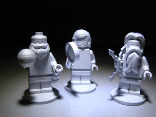 Juno, Jupiter and Galileo Aluminium minifigures for the Juno mission.