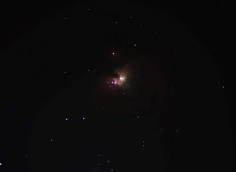Messier 42 – The Orion Nebula. Single image with no stretching/editing. 
