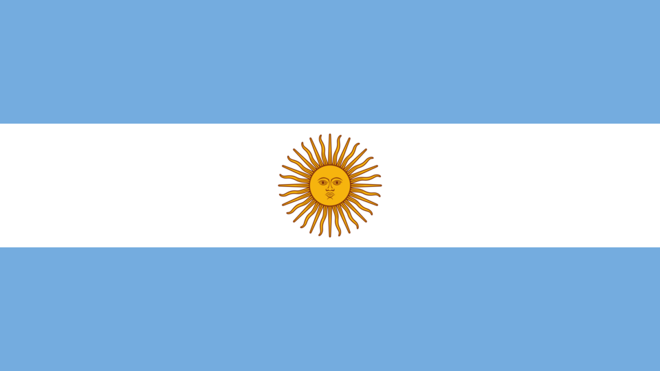 The flag of Argentina