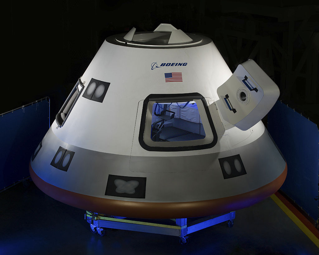 Starliner spacecraft (fully outfitted CST-100 mock-up).