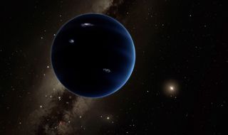 An illustration of the hypothetical Planet 9, also called Planet X