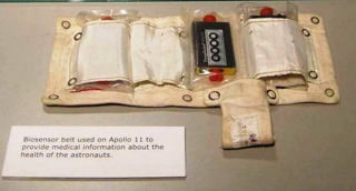 A Biobelt monitoring Buzz Aldrin during Apollo 11.