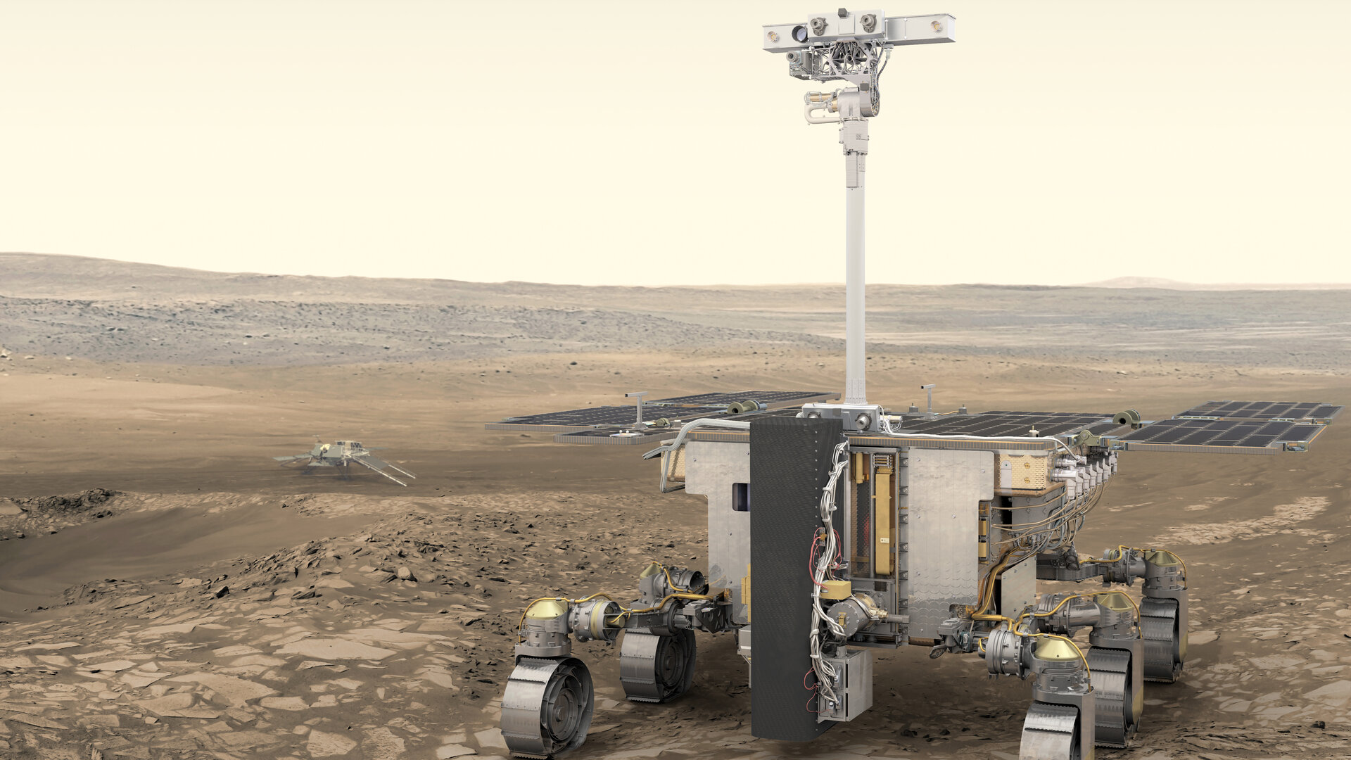 Artist's impression of the Rosalind Franklin Rover
