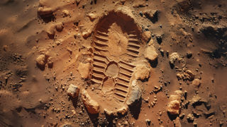 Footprint on Mars from One Step Beyond