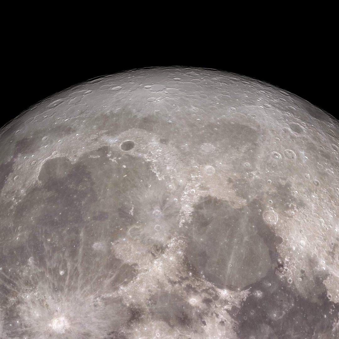 The Moon's near side, imaged by NASA's Lunar Reconnaissance Orbiter.