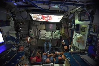 Watching movies on ISS