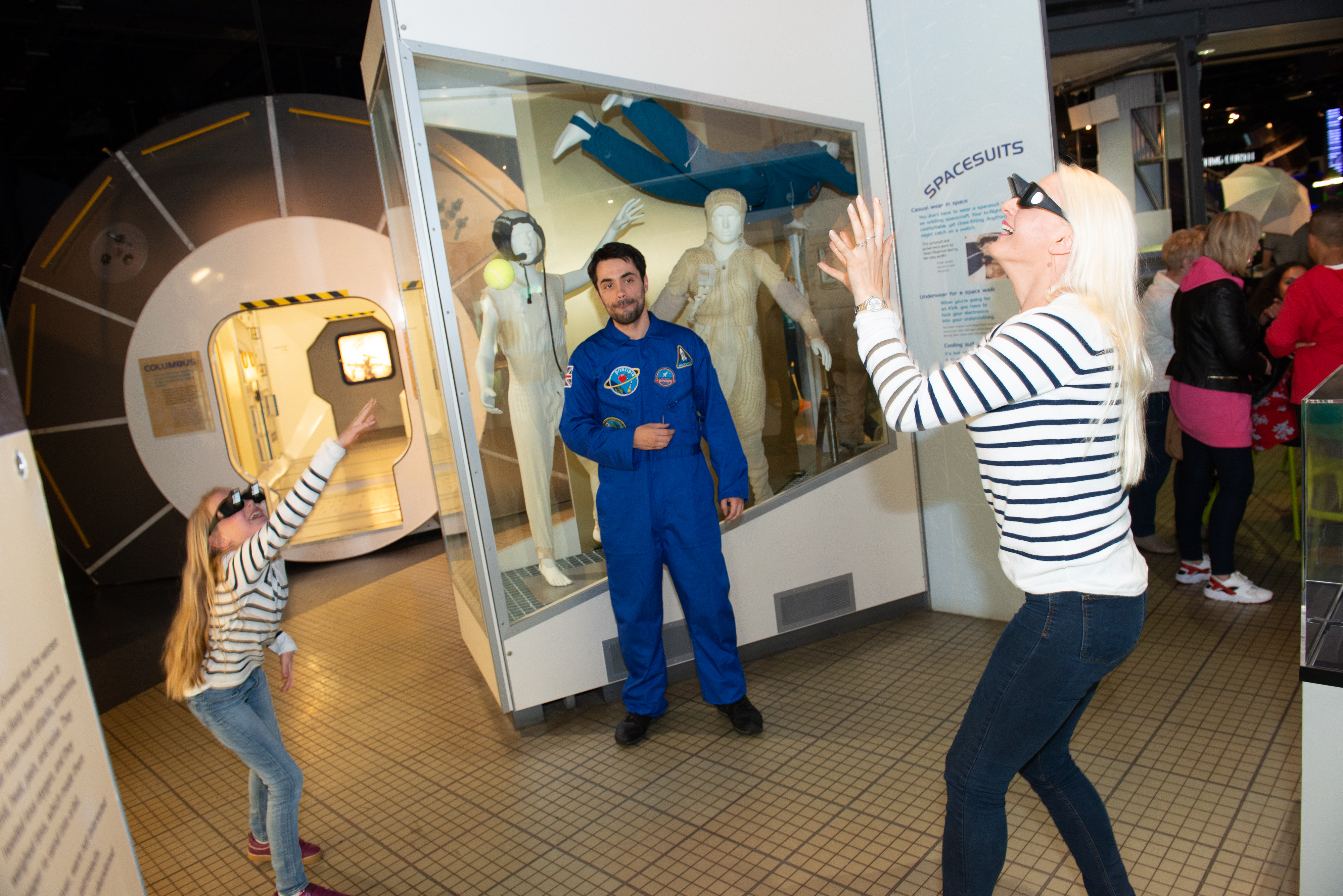 Mother and child in Into Space gallery