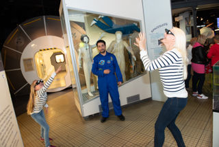 Mother and child in Into Space gallery