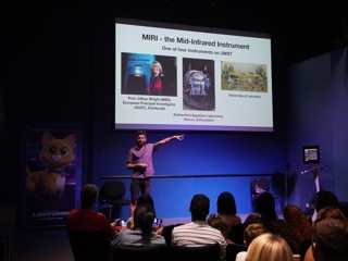 Henrik Melin presenting in the LIVE Space gallery.