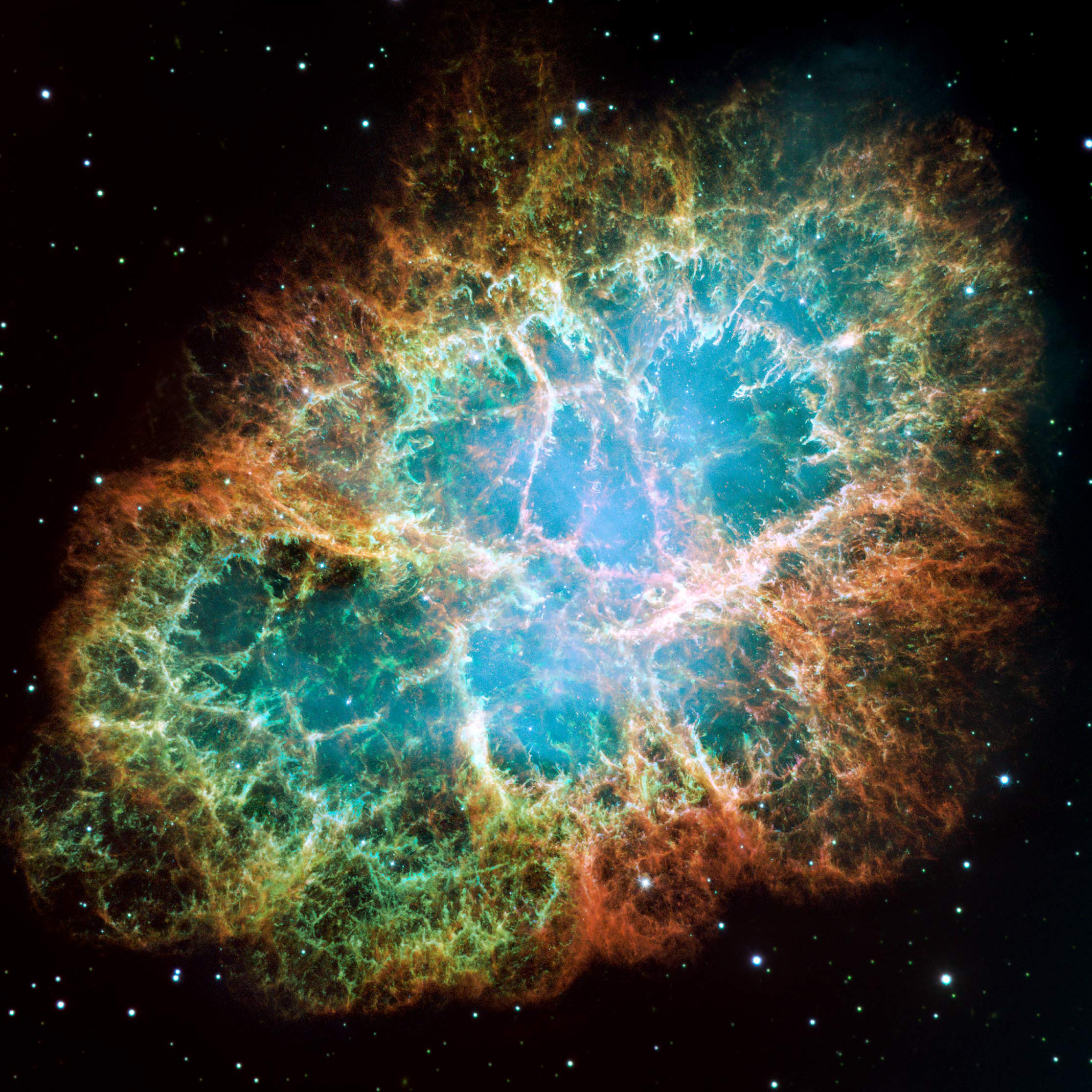 Messier 1 (the Crab Nebula) is a supernova remnant with a rapidly spinning neutron star at the centre. 