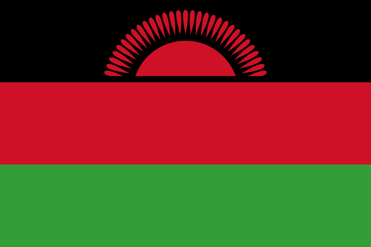 The flag of Malawi