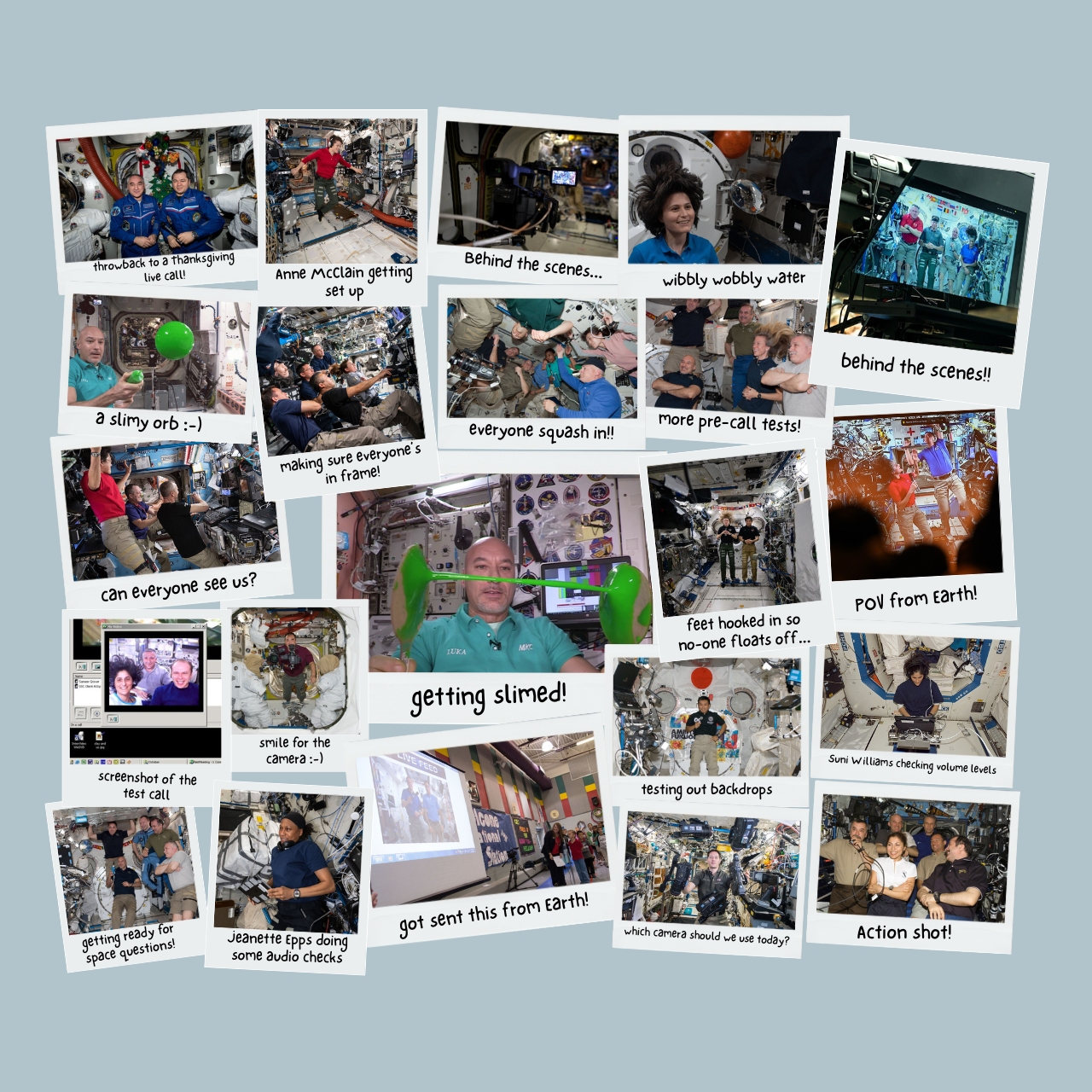 Collage of Live Conference on ISS