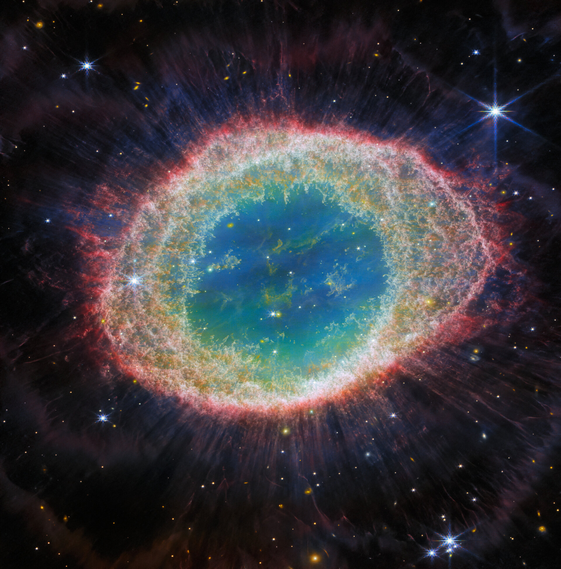 Ring Nebula, M57, James Webb Space Telescope