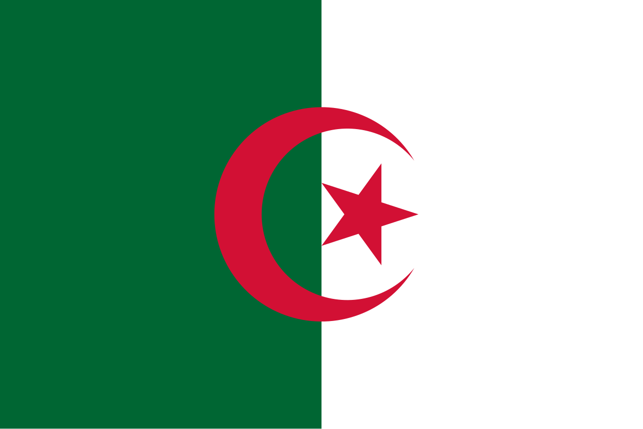 The flag of Algeria