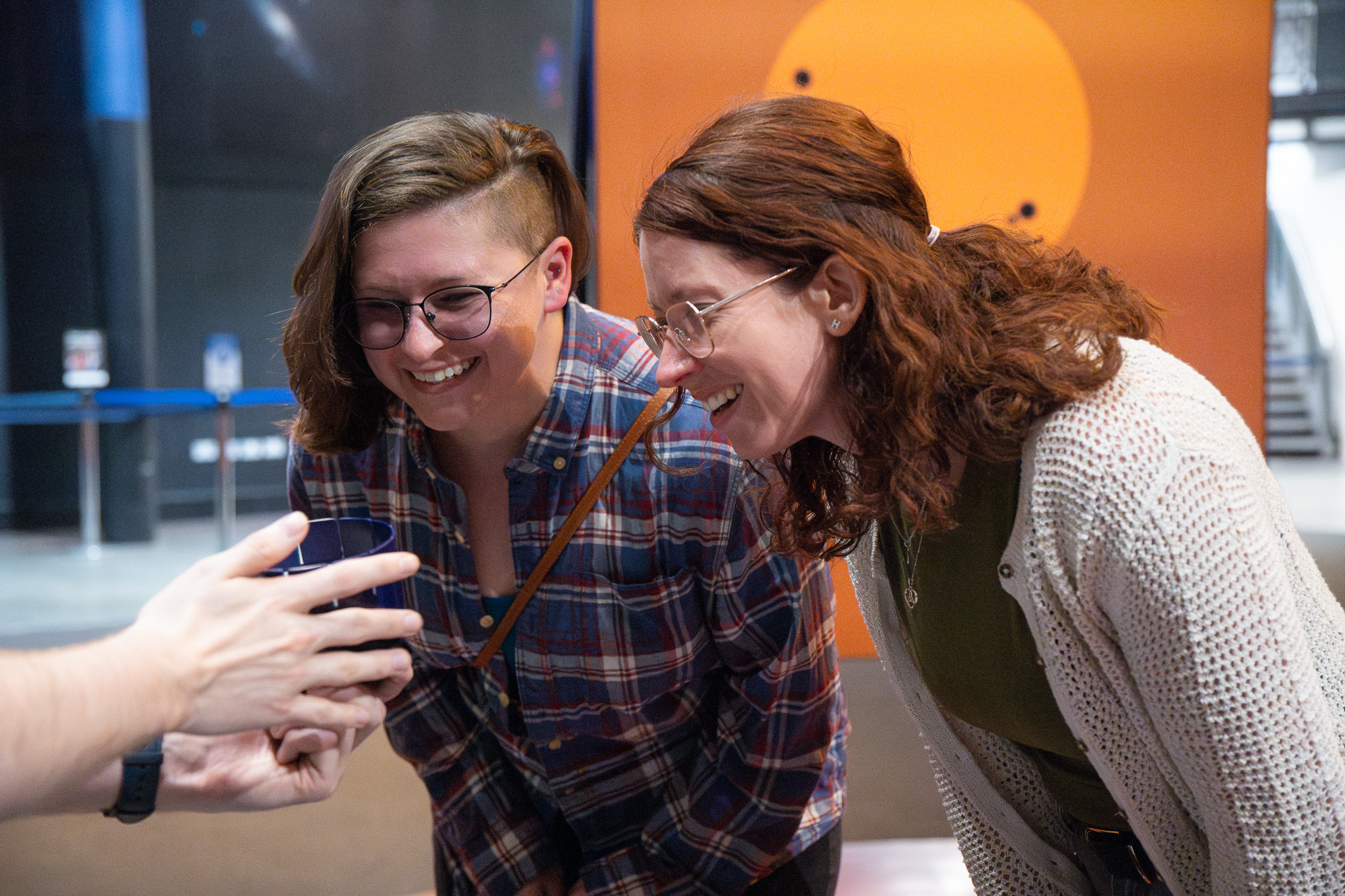 Two ladies at the UK in Space festival